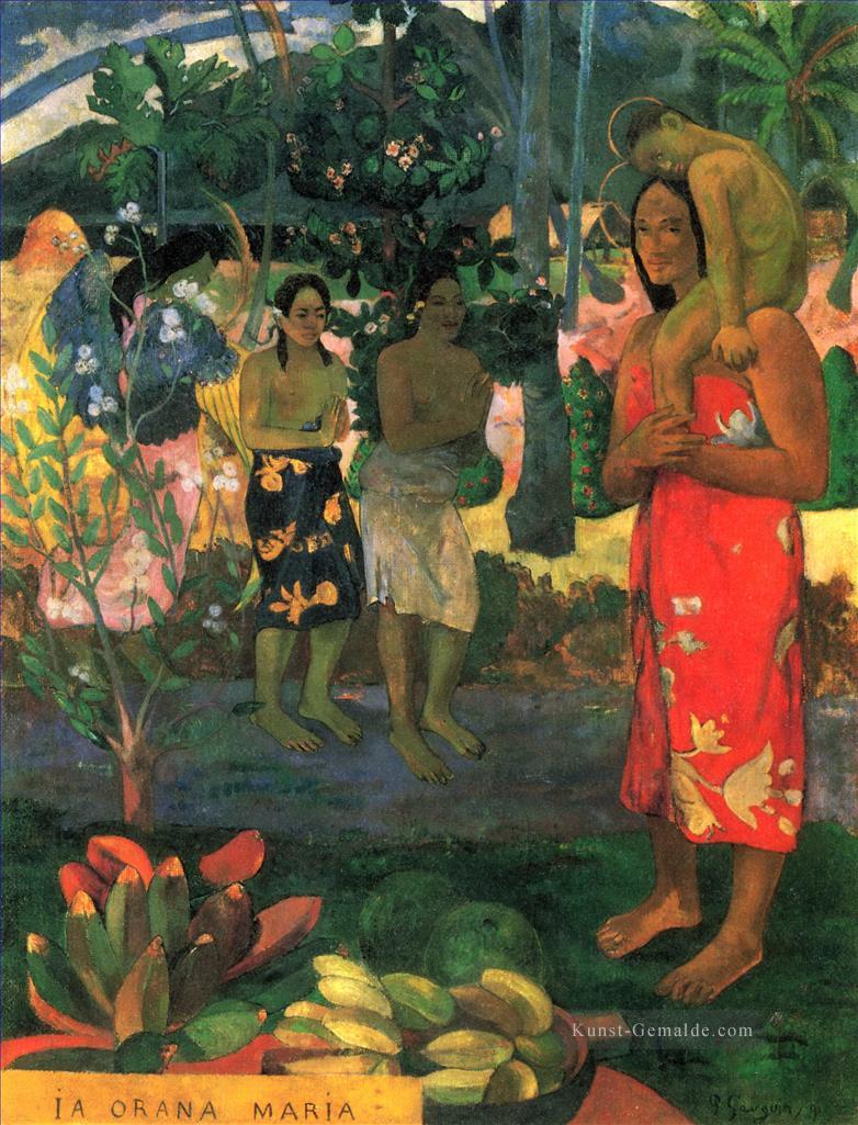 Ia Orana Maria Ave Maria Beitrag Impressionismus Primitivismus Paul Gauguin Ölgemälde